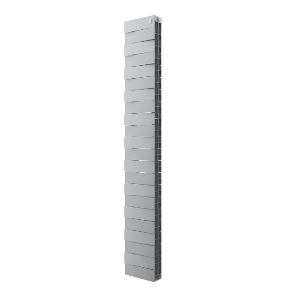 Радиатор биметаллический Royal Thermo PianoForte Tower 200 Silver Satin (22 секции) Серебристый (RTPFTSS20022)