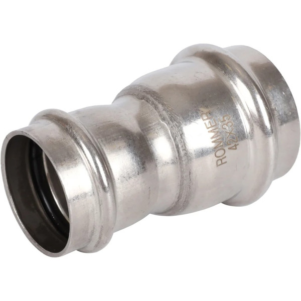 Муфта переходная 42х35 Rommer из нержавеющей стали (пресс) (RSS-0018-004235)