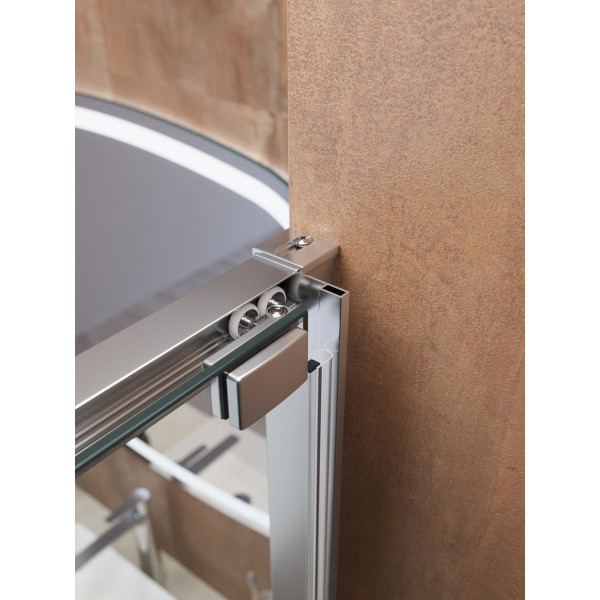 Душевая дверь Cezares Lux 90x195 стекло прозрачное, профиль хром (LUX-B-FS-1-90-C-CR)