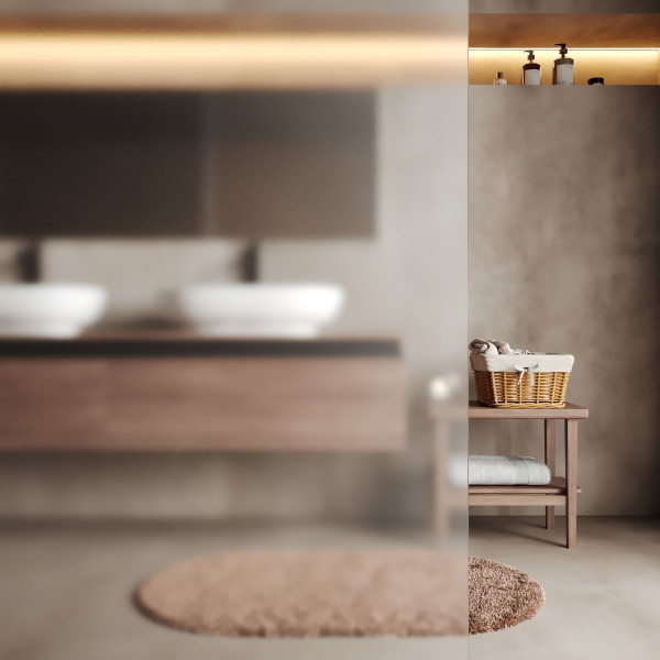 Душевая дверь WasserKRAFT Paar 120x200 стекло матовое, профиль золото розовое (88H05R-MG)