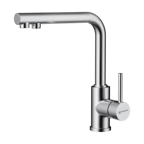 Смеситель для кухни Omoikiri Nakagawa 2 Plus-BN цвет нержавеющая сталь (4994342)