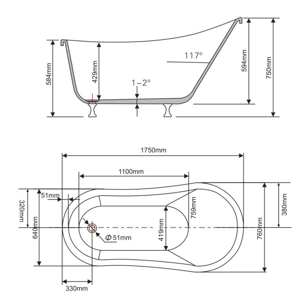Ванна акриловая Swedbe Vita 175х76х75 отдельностоящая белый (8819CH) Ванна акриловая Swedbe Vita 175х76х75 отдельностоящая белый (8819CH)