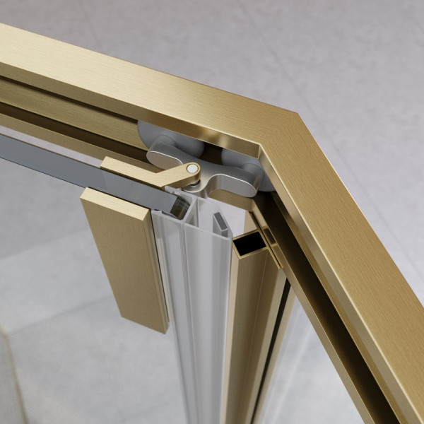 Душевой уголок Cezares Relax 304 100x100x200 стекло прозрачное, профиль оружейная сталь (RELAX-304-P-1-100-C-GM)