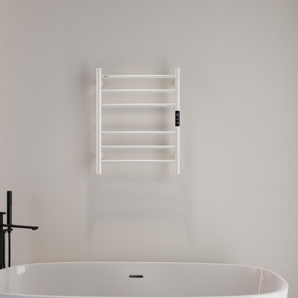 Полотенцесушитель электрический Abber Standard 500x630 белый матовый (AH4606MW) Полотенцесушитель электрический Abber Standard 500x630 белый матовый (AH4606MW)