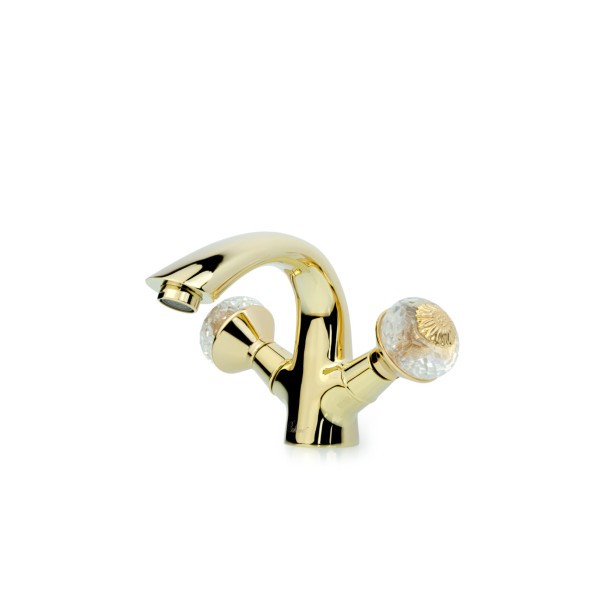 Смеситель для раковины Boheme Flora золотой (291-FL) Смеситель для раковины Boheme Flora золотой (291-FL)