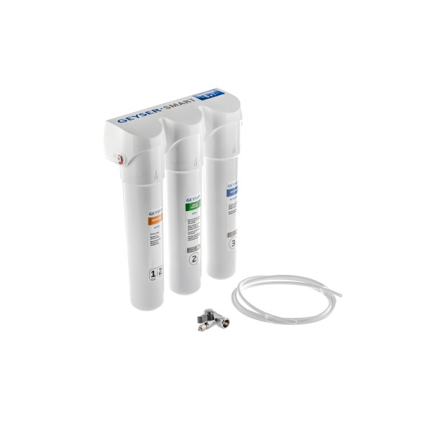 Фильтр под мойку Гейзер Смарт (без крана, для жесткой воды, с быстросъемными модулями) (16028) Фильтр под мойку Гейзер Смарт (без крана, для жесткой воды, с быстросъемными модулями) (16028)