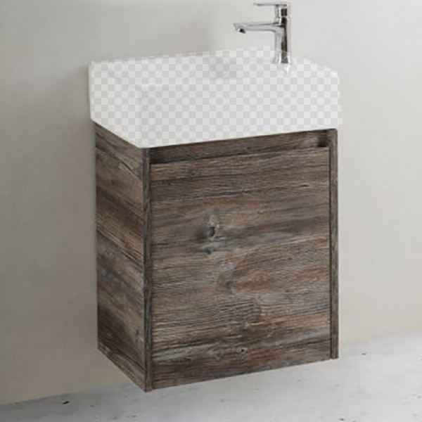 Тумба подвесная BelBagno Kraft Mini 50 Pino Pasadena левая (KRAFT MINI-500/260-1A-SO-PP-L)