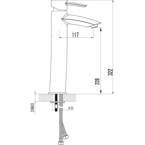 Смеситель для раковины Lemark Atlantiss (LM3209C)