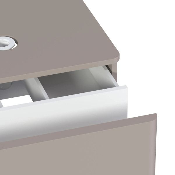 Тумба подвесная 1Marka Vortex  800x500x50 (орех каньон коньяк/латте фактурный) (Ц0000031564)