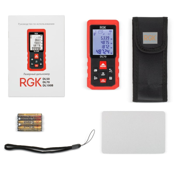 Дальномер лазерный RGK DL70 (4610011873911) Дальномер лазерный RGK DL70 (4610011873911)