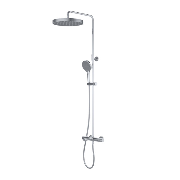 Душевая система Iddis Duna с тропическим душем изливом и термостатом глянцевый хром (DUNSBSTi06)