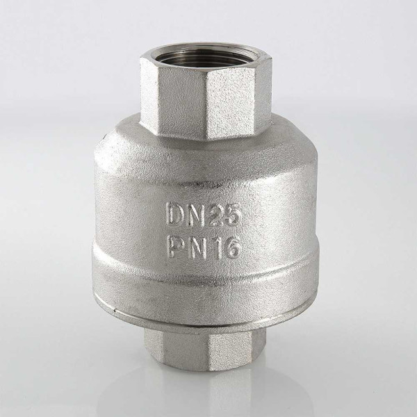 Клапан обратный вертикальный 1 1/4" для гравитационных систем Valtec никель (VT.202.N.07) Клапан обратный вертикальный 1 1/4" для гравитационных систем Valtec никель (VT.202.N.07)