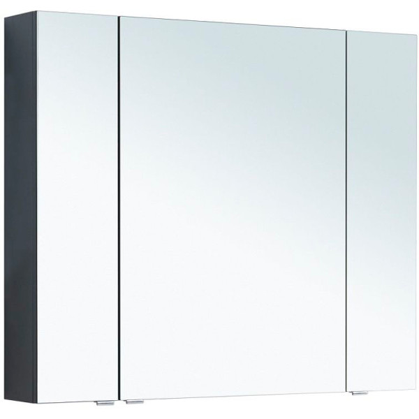 Зеркало-шкаф Aquanet Алвита New 89,6x85 антрцит (0030389,6) Зеркало-шкаф Aquanet Алвита New 89,6x85 антрцит (0030389,6)