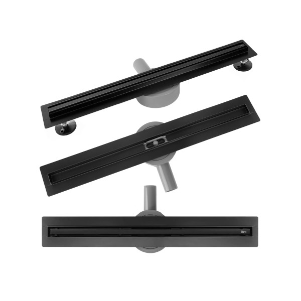 Лоток душевой Rea Neox slim pro 1000 Black черный матовый (REA-G2712)