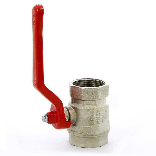 Кран Itap 1 1/4" ВВ шаровый Vienna (красная ручка) (1160114)