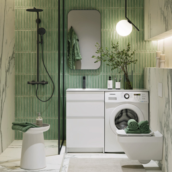 Тумба напольная Aqwella Duet 870x535 белая (DU01052N)