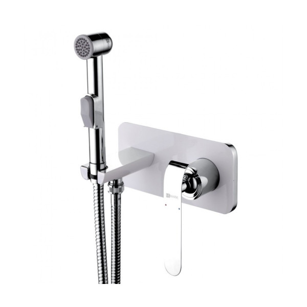 Смеситель для биде Lemark Melange встраиваемый, с гигиеническим душем (LM4919CW)