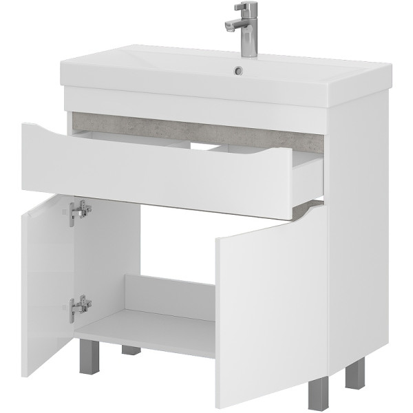 Тумба напольная Volna Lake 805x800 белая (tnLAKE80.2D.1Y-01) Тумба напольная Volna Lake 805x800 белая (tnLAKE80.2D.1Y-01)