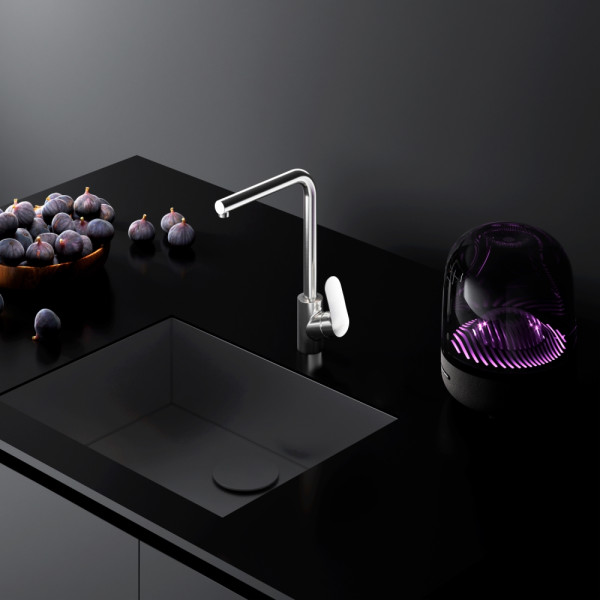 Cмеситель для кухни AM.PM Like L-образный излив, сатин (F8005011)