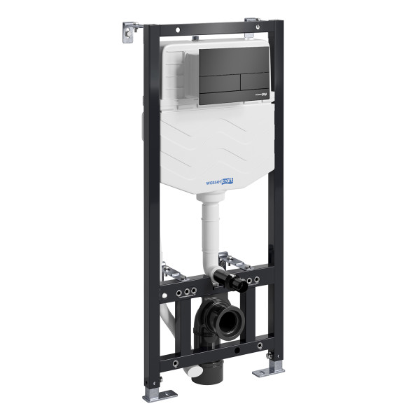 Инсталляция для унитаза WasserKRAFT Aller с клавишей смыва черная матовая (10TLT.010.ME.MB04) Инсталляция для унитаза WasserKRAFT Aller с клавишей смыва черная матовая (10TLT.010.ME.MB04)