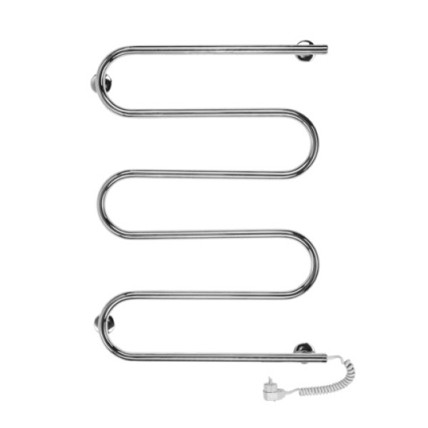 Полотенцесушитель электрический Terminus 25 ПСЭ Ш-образный 600х800 сухой ТЭН, 108Вт