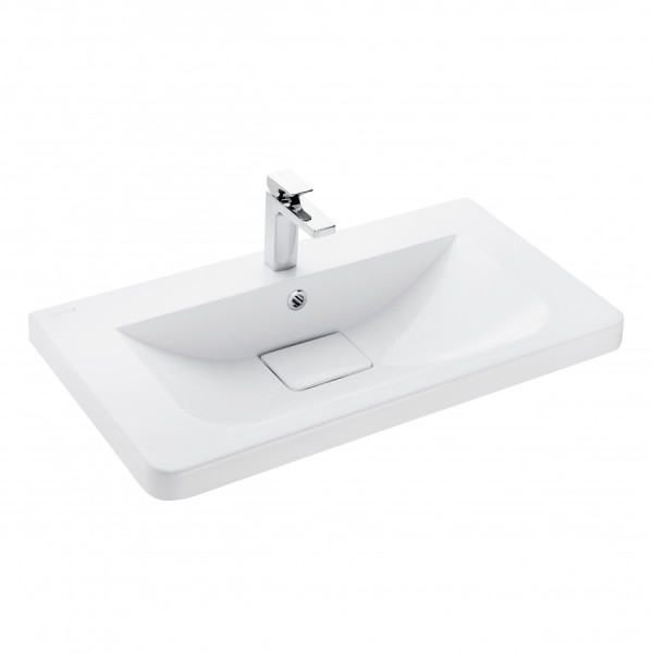 Раковина встраиваемая Aquaton Шерилл 85x46x15 белый (1.A714.4.3KS.H01.0)