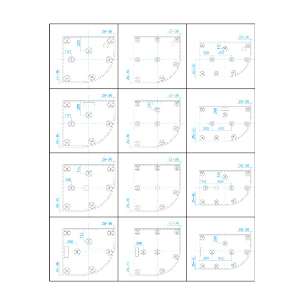 Душевой поддон RGW GWS-31 90x90 белый (03150499-01)
