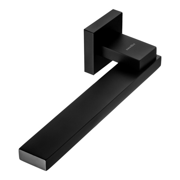 Излив Swedbe Platta 24 см c встраиваемый черный (5512B)