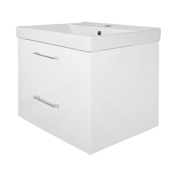 Тумба подвесная Azario с раковиной Ника 60 с раковиной Tempo 60 (CS00091367)