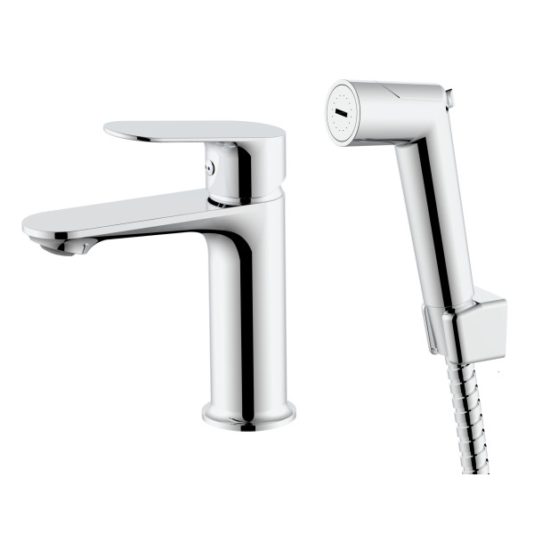 Смеситель с гигиеническим душем Voda Shore хром (SHR27H)