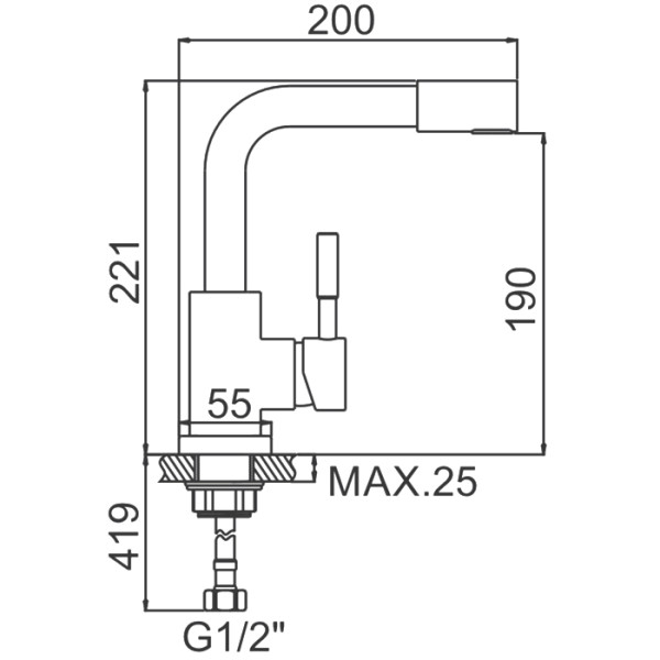 Смеситель для раковины Ledeme хром (L1098-4) Смеситель для раковины Ledeme хром (L1098-4)