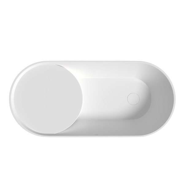 Раковина накладная Abber Bequem 72x33x13 белая (AC2120)