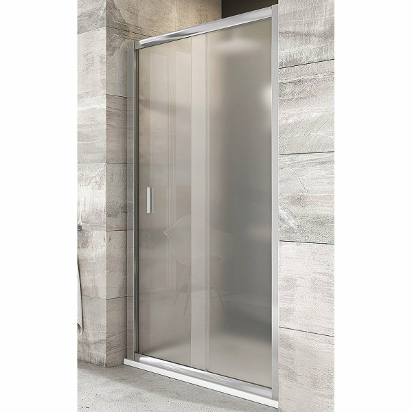 Дверь душевая Ravak Blix BLDP2-110 110x190 стекло матовое, профиль хром (0PVD0C0ZG)