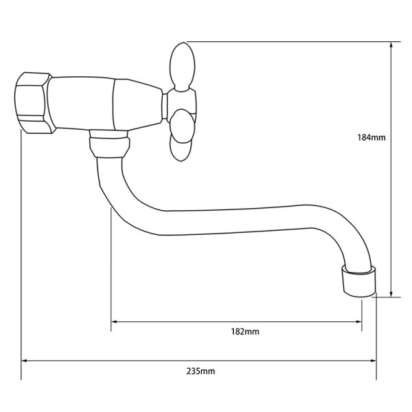 Смеситель для кухни Ex-promt Cross хром (Ex221.1-01) Смеситель для кухни Ex-promt Cross хром (Ex221.1-01)