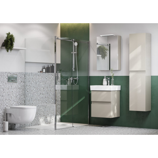 Душевая дверь Roca Area 140x200  R стекло прозрачное, профиль хром (7.MP05.R.401.2M)