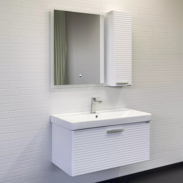 Шкаф подвесной Comforty Танжер 250x180x800 белый матовый (00-00017882)