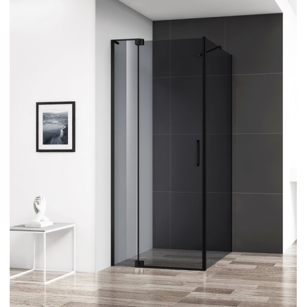 Душевой уголок Cezares Slider 100x80x195 стекло серый, профиль черный (SLIDER-AH-1-80-100/110-GRIGIO-NERO) Душевой уголок Cezares Slider 100x80x195 стекло серый, профиль черный (SLIDER-AH-1-80-100/110-GRIGIO-NERO)