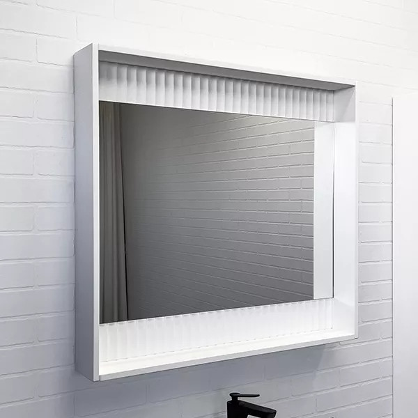 Зеркало Comforty Марсель 900x120x800 с подсветкой белый матовый (00-00013685) Зеркало Comforty Марсель 900x120x800 с подсветкой белый матовый (00-00013685)