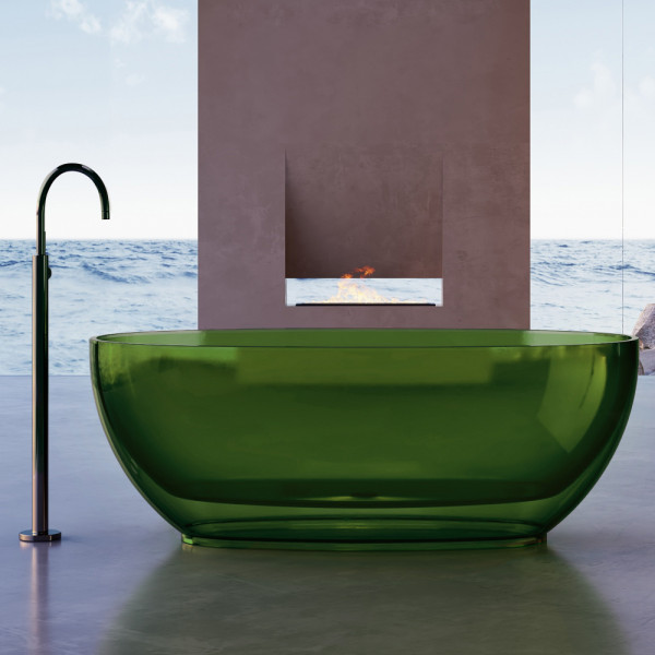 Ванна прозрачная Abber Kristall 170x75 зеленая (AT9703Emerald) Ванна прозрачная Abber Kristall 170x75 зеленая (AT9703Emerald)