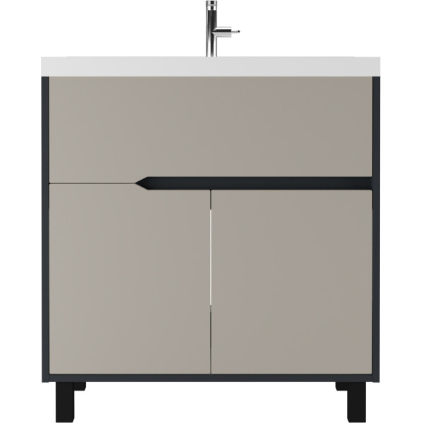 Тумба напольная Classica 80 Karat Серый тауп В1 Домино (DK3213T)