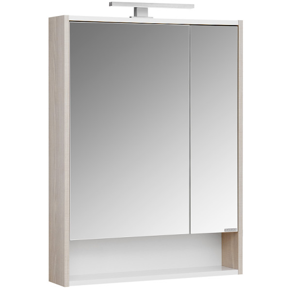 Шкаф зеркальный Aquaton Рико 65 Белый/Ясень фабрик (1A215202RIB90)