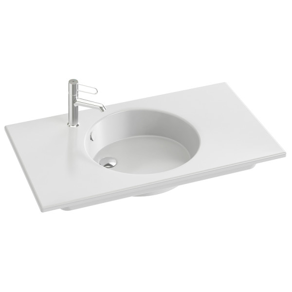 Раковина встраиваемая Jacob Delafon Odeon Rive Gauche 91x51,2 белая (EXAV112-Z-00)