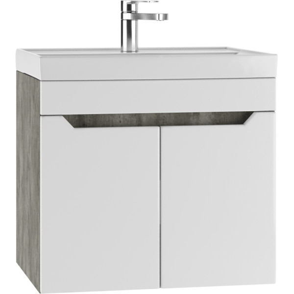 Тумба под умывальник Енисей 60 Мечта без ящика подвесная Бетон Айсберг Домино (DM2335T)