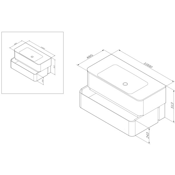 Тумба подвесная AM.PM Sensation 1000х515х485 ящики, табачный дуб, текстурированная (M30FHX1002TF) Тумба подвесная AM.PM Sensation 1000х515х485 ящики, табачный дуб, текстурированная (M30FHX1002TF)