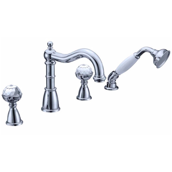 Смеситель на борт ванны Boheme Boheme с душевым гарнитуром хром (393) Смеситель на борт ванны Boheme Boheme с душевым гарнитуром хром (393)