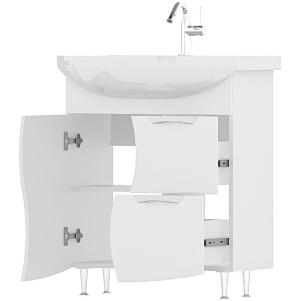 Тумба напольная Volna Adel 660x800 белая (tnADEL70.1D.2Y-01) Тумба напольная Volna Adel 660x800 белая (tnADEL70.1D.2Y-01)