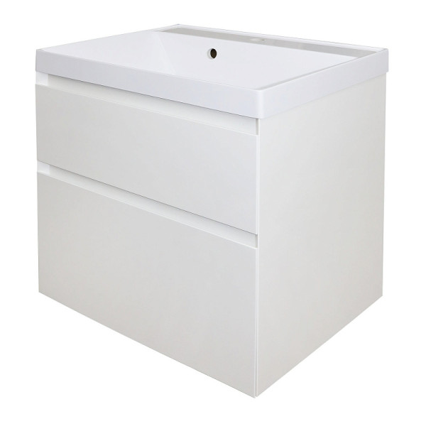 Тумба подвесная Azario с раковиной Velluto 60 с раковиной Слим 60 (CS00088601)