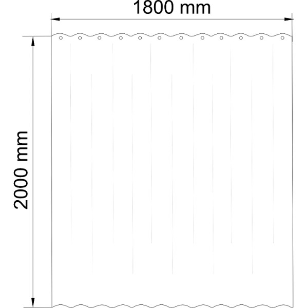 Душевая шторка для ванны Wasser Kraft Lossa 180x200 (SC-81104) Душевая шторка для ванны Wasser Kraft Lossa 180x200 (SC-81104)