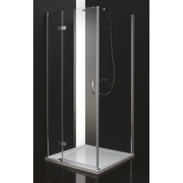 Душевой уголок Cezares Bergamo 100х100х195 стекло прозрачное (BERGAMO-A-1-100-C-Cr-L)