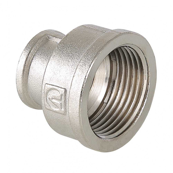 Муфта переходная 3/8"х1/2" ВВ Valtec (никель) (VTr.240.N.0403) Муфта переходная 3/8"х1/2" ВВ Valtec (никель) (VTr.240.N.0403)